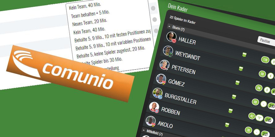 Saisonübergang bei Comunio am 28. Mai: Welche Variante ist die beste für meine Community?